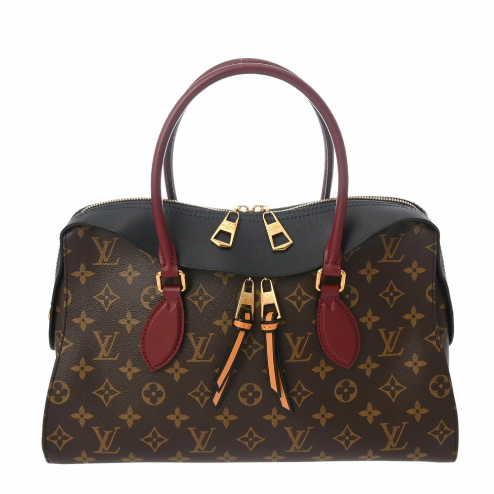 LOUIS VUITTON Monogram Tuileries Tote Marine Blue Bordeaux Purple Red Canvas